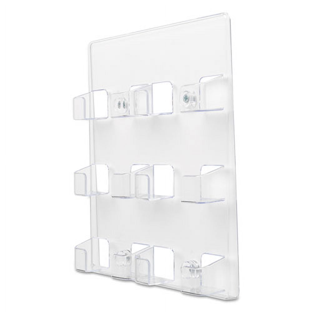 6-Pocket Business Card Holder, Holds 480 Cards, 8.5 X 1.63 X 9.75, Plastic, Clear | Bundle of 2 Each