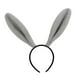 thumbnail image 4 of Diadema con orejas de conejo para cosplay, accesorios para disfraz de conejito, bandas para el cabello con orejas de animal Gris, 4 of 9