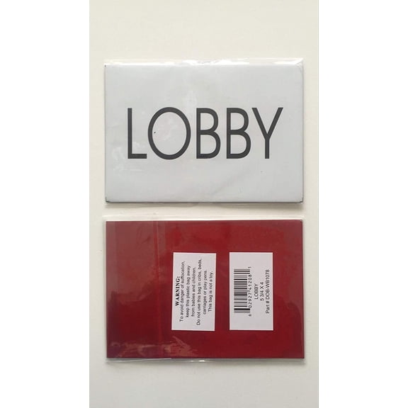LOBBY SIGN (BRUSHED ALUMINUM 5.75 x4)