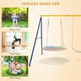 thumbnail image 2 of 660 LBS Extra-Large A-Shaped Swing Stand with Anti-Slip Footpads, 2 of 8