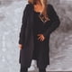 thumbnail image 4 of Puntoco Moda Mujer Casual V-Cuello Manga Larga Con Capucha Suéter Cardigan Blusa Tops Puntoco Puntoco-1, 4 of 5