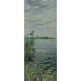 thumbnail image 3 of Koopmans, Gosse 10x18 Black Modern Framed Museum Art Print Titled - Water Lilies Earnewald I, 3 of 5