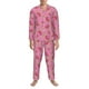 thumbnail image 3 of Balery Watermelon Pijama para Hombre de Dos Piezas con Manga Larga, Conjunto de Dormir y Descanso Suave con Bolsillos-Medium, 3 of 7