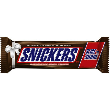 Snickers Giant Size Slice N' Share Bar Gift, 1 lb bar - Walmart.com