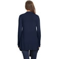 thumbnail image 3 of Women's Solid Casual Basic Comfy Loose Fit Long Sleeve Open Front cardigan, 3 of 4