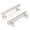 Satin, variant on Hickory Hardware H077881CH 3.75 in. Center to Center Woodward Collection Pull, Chrome Finish