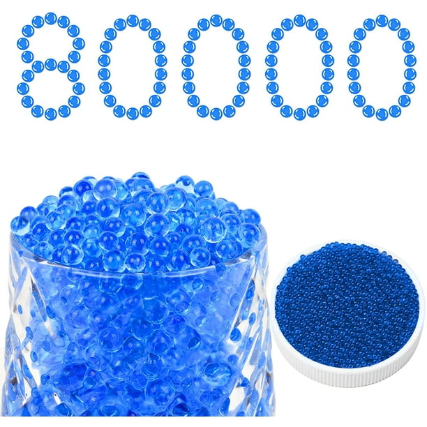 80000Pcs Splatter Ball Gun,Blue Water Beads,Electric Gel Ball Blaster