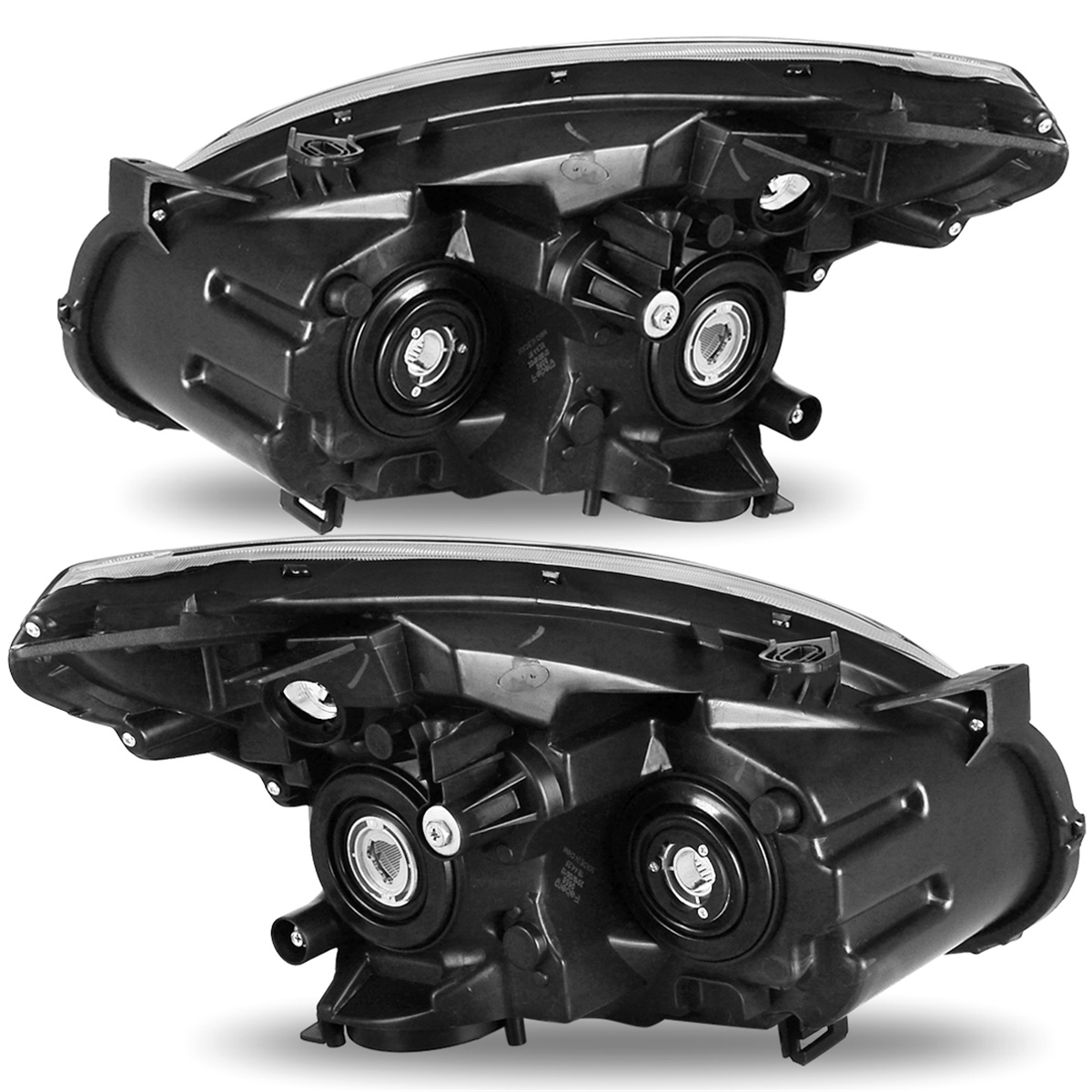 RVNI Halogen Type Factory Headlights For 2008-2013 Nissan Rogue Headlamps Left+Right