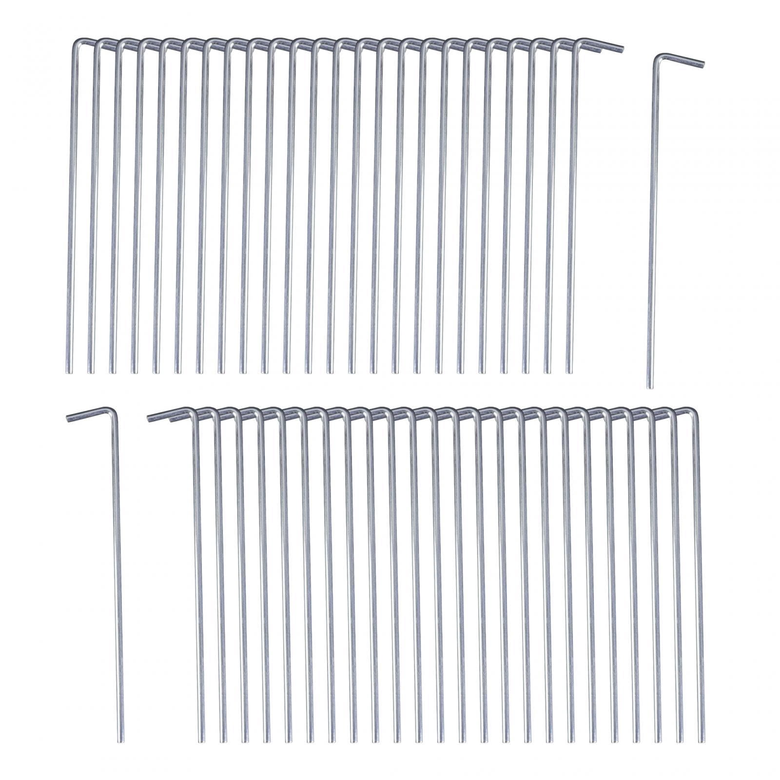 50 Pieces Tent Pegs 200mm Tent Nails Aluminum Alloy for Hard Floors Durable