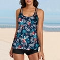 thumbnail image 1 of Traje de baño de 2 piezas para mujer, trajes de baño para mujer, trajes de baño de dos piezas para mujer, traje de baño con estampado floral y shorts, traje de baño para mujer, 1 of 5