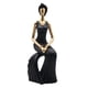 thumbnail image 3 of Figura de resina para dormitorio, boda, sala de estar, estatua romántica para amantes. Chica negra, 3 of 9