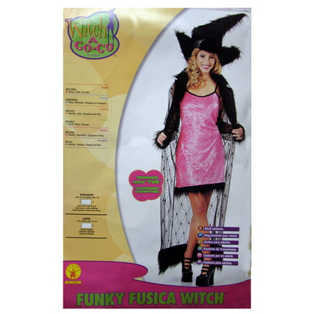 Rubie's Womens 'Funky Fuchsia Witch' Halloween Costume, Pink, One