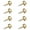 9mm brass color, variant on BIBABLYKE Pack of 8 Sturdy Brass Decorative Screws With Mirror Caps for Furniture Fixing Rustproof Construction Furniture Hardware