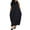 Black, variant on Women's Sweatshirt Dress Oversized Sleeveless Hooded Maxi Dresses Solid Casual Hoodie Dress with Pocket