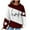 Wine, variant on Women's Hooded Sweatshirt Cute Dog Paw Heart Print Hoodies with Front Pocket Sweatshirts Color Matching Waffle Knitted Sweatshirts Loose Casual Long Sleeve Tops Hooded Outwear