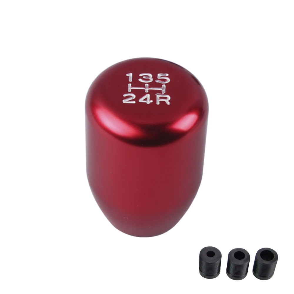 TopMax Universal Aluminum Gear Shift Knob 5 Speed Car Manual Automatic Gear Shifter Ball