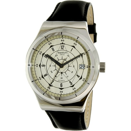 Swatch - Swatch Men's Sistem51 Irony YIS402 Silver Leather  