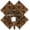 Copper Colored, variant on Safavieh  Lighting Origami Piece Candle Holder Wall Sconce - 11" x 5.5" x 11"