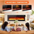 thumbnail image 4 of Bingirl Timer and Remote-Controlled Electric Fireplace with 12 Realistic Flame Colors, Touch Screen, and Brightness Control for Bedrooms and Living Rooms, 4 of 8