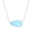 Sideways Pear-Shaped, variant on Sterling Silver Larimar Blue Necklace for Women - Natural Larimar Jewelry - Beautiful Blue Larimar Stones - Irregular-Shaped Larimar Necklace for Women