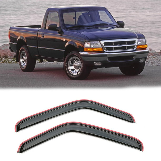 Possbay 2pcs Window Visors For 9311 Ford Ranger Standard Cab Vent Rain