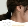 thumbnail image 3 of sweethay Pendientes de aro de apertura Retro clásicos para mujer, joyería colgante de cuentas de Jade, accesorios colgantes de temperamento Ropa, zapatos y accesorios Miscelánea, 3 of 6