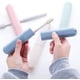 thumbnail image 5 of Estuches de viaje para cepillos de dientes de paja de trigo Estuches antibacterianos para cepillos de dientes de dientes para viajes Escuela Vida Negocios y Camping (4 piezas, 4 colores) brillar Hogar, 5 of 6