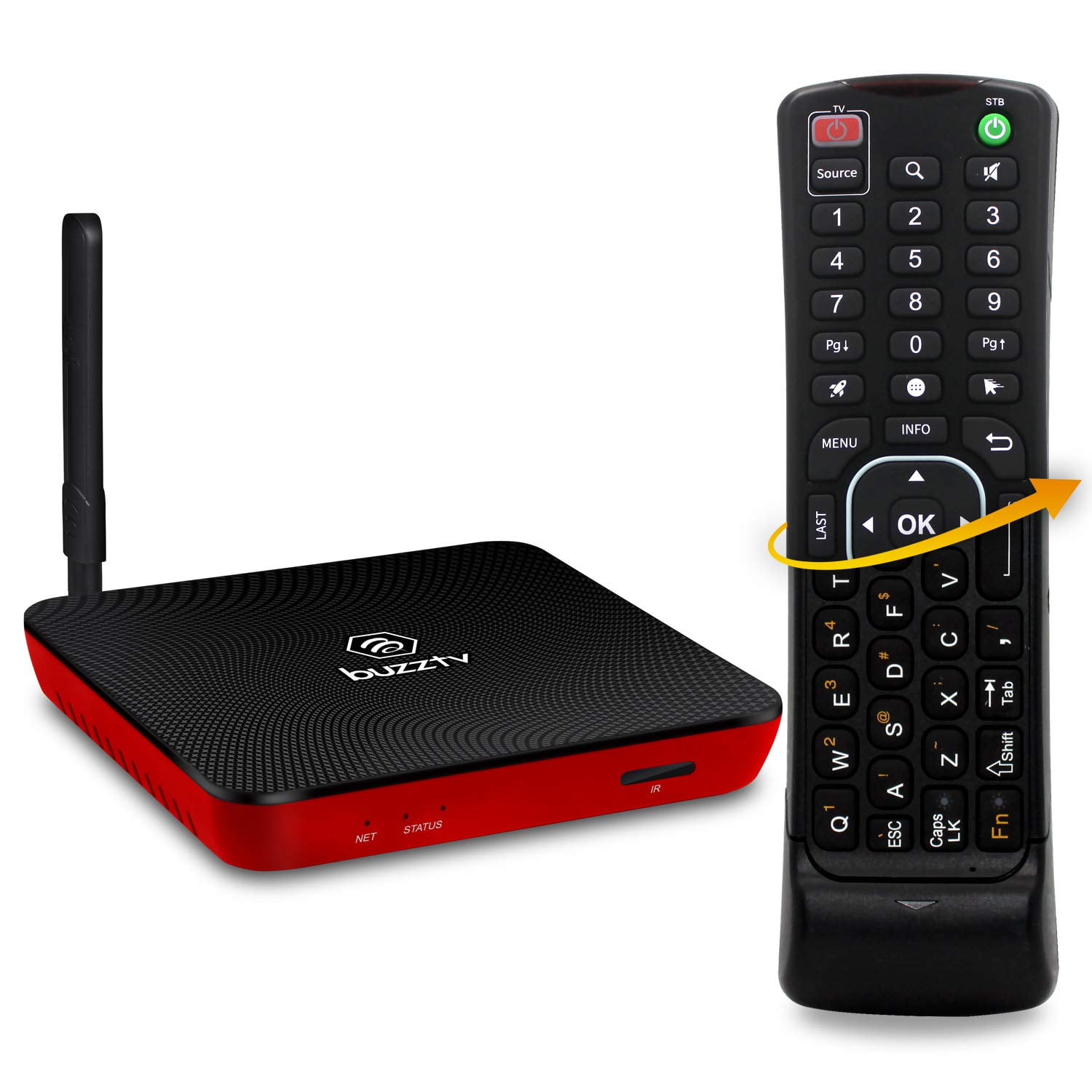 BuzzTV XPL 3000 Carbon Red Android IPTV OTT settop HD 4K TV XPL3000 2018 Edition