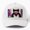 White, variant on Manx Cyber City Merc Baseball Hat, Futuristic Mercenary Character Graphic Design, Classic Cap