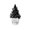 C, variant on Light Up Resin Halloween Tree with Pumpkin Base, Spooky Glowing Bulb Tabletop Mini Tree, Skull Ghost Base Holiday Mantel Decor,7.9*13.8 in.