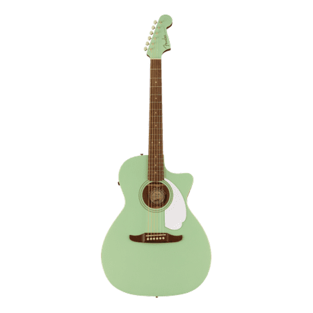 Fender Newporter Player Auditorium Size Acoustic Electric Guitar, Surf Green