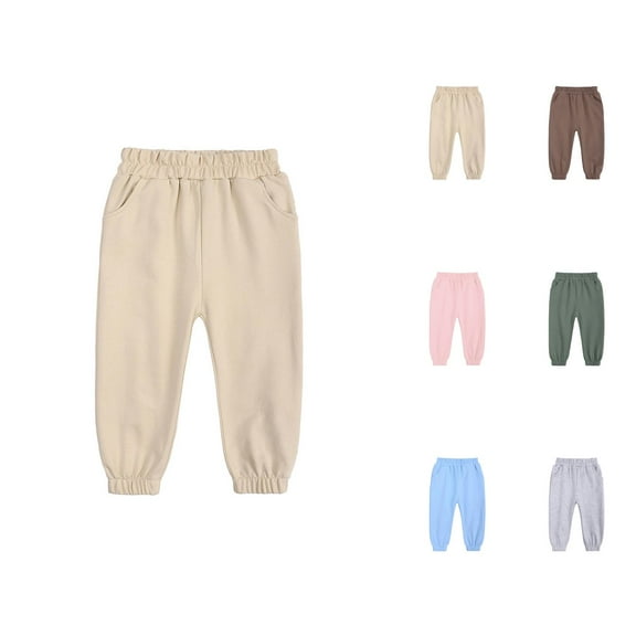 Sweat Pants for Girls Pants for Girls Girls Pants - Full Length Leggings Soft and Comfortable Stretchy Jogger Sweatpants for Active Kids