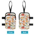 thumbnail image 3 of COEQINE Printed Crutch Bag Walking Cane Accesories Orange Wildflower Forearm Crutch Organizer Pouch, Elbow Crutch Bag, 2 Pockets, Organize Daily Essentials, for Elderly, 3 of 7