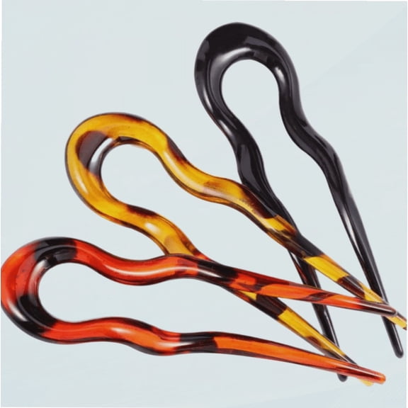 3pcs Resin Hairpin Metal Hair Clips for Women Japanese Hair Pin Metal Hair Claw Clips Japanese Hair Sticks Resin Hair Sticks U Shape Hairpin U Shape Hair Stick Fashion Hair Stick