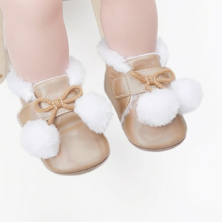 

Hunpta Toddler Shoes Infant Babys Fashion Autumn Winter Girls High Top Cotton Shoes Toddler Shoes