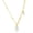 Gold Plated, variant on Trendy Stylish Half Paperclip and Beaded Chain with Freshwater Pearl 16+2” Designer Necklace 14K Gold Plated Sterling Silver Jewelry for Women or Teens