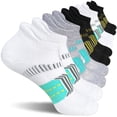 thumbnail image 1 of Calcetines deportivos acolchados para mujer, antiampollas, 5 pares, 1 of 7