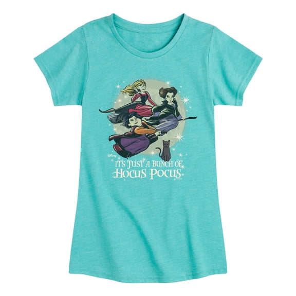 Hocus Pocus - Bunch Of Hocus Pocus Girls' Fitted Short Sleeve Graphic T-Shirt