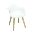 thumbnail image 3 of White Plastic Arm Chair 2PK, 3 of 16