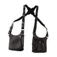 thumbnail image 2 of Bolso de hombro doble para axila, cartera antirrobo, funda para viaje, fiesta de hombres Negro, 2 of 8