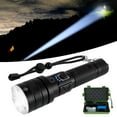 thumbnail image 3 of EIMELI Rechargeable LED Flashlight Military Zoomable Flashlight 5 Modes Handheld Torch Light 5000LM Ultra Bright Flash Light IPX6 Waterproof Outdoor Camping Accessories Emergency Gear, 3 of 10