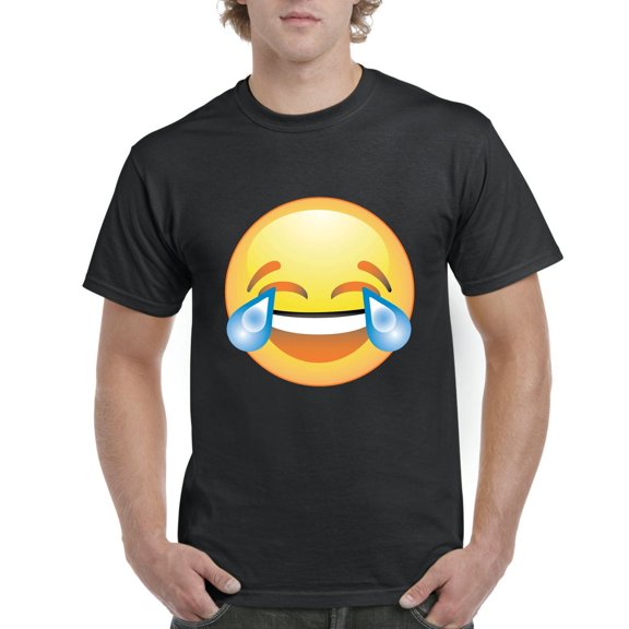 NIB - Men's T-Shirt Short Sleeve - Emoji Laughing Tears