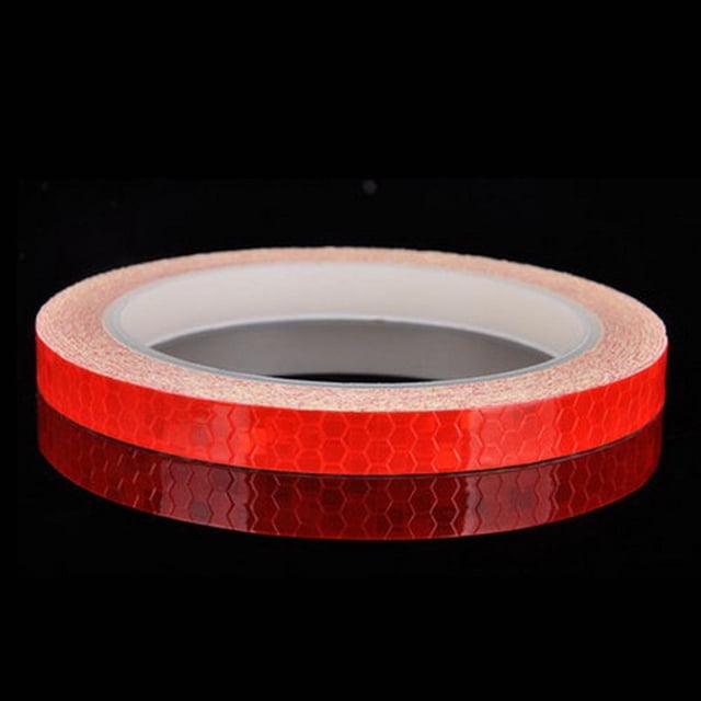 1x 8M Bicycle Wheels Reflect Fluorescent MTB Bike Reflective Strips Sticker A3T5