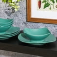 thumbnail image 3 of Gibson Home Zen Buffet Matte Porcelain 8 Piece Dinnerware Set - Green, 3 of 6