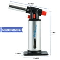thumbnail image 4 of Flame King Culinary Butane Refillable Kitchen Blow Torch with Igniter Adjustable Flame, Safety Lock, 4 of 7