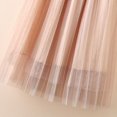 thumbnail image 4 of Fdrone Girls Tulle Mesh A-line Skirts Pleated Maxi Tulle Flowy Skirt High Waist Long Midi Skirts Solid Color Elastic Waist Skirts for Casual Party (3-5Years, Pink), 4 of 7