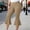 Khaki, variant on Women's High Waist Flare Capri Pants, Stretchy Bell Bottom Cropped Trousers
