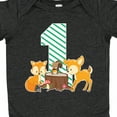 thumbnail image 4 of Inktastic One Years Old with Woodland Animals Boys or Girls Baby Bodysuit, 4 of 5