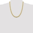 thumbnail image 4 of Primal Gold 10 Karat Yellow Gold 5.4mm Semi-solid Rope Chain, 4 of 4