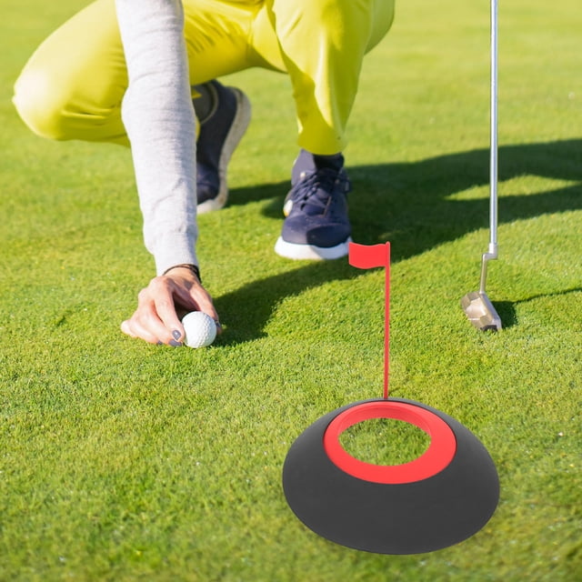 unbranded 1Jgo Golf Training Aid Negro Con Putting Cup De Tpu Compacto Para Uso Diario